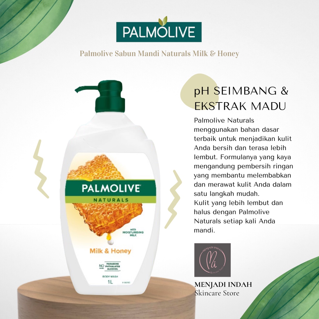 Jual Palmolive Sabun Mandi Naturals Milk & Honey 1L | Shopee Indonesia