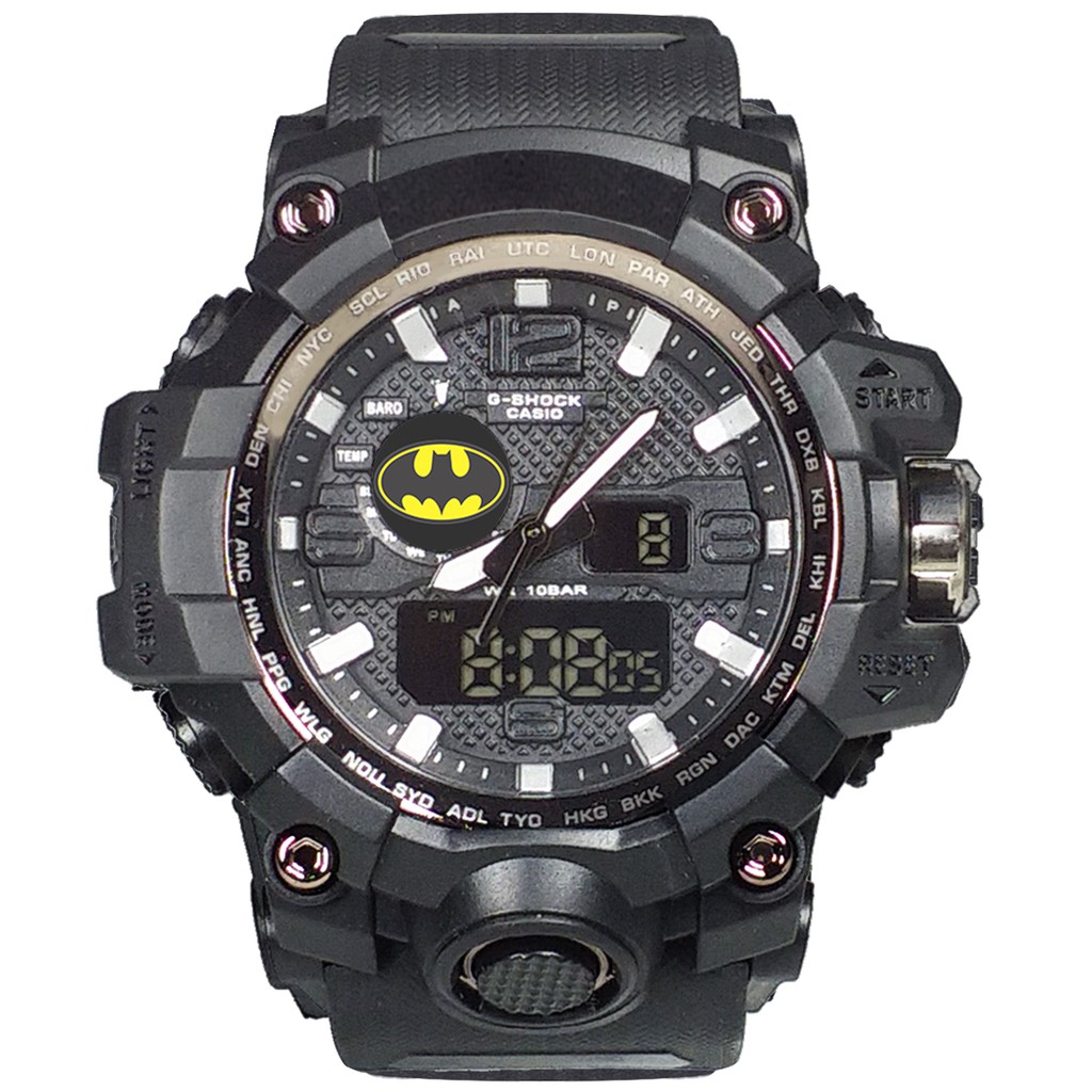 Jual Jam BATMAN Double Time Full Black (Exclusive) | Shopee Indonesia