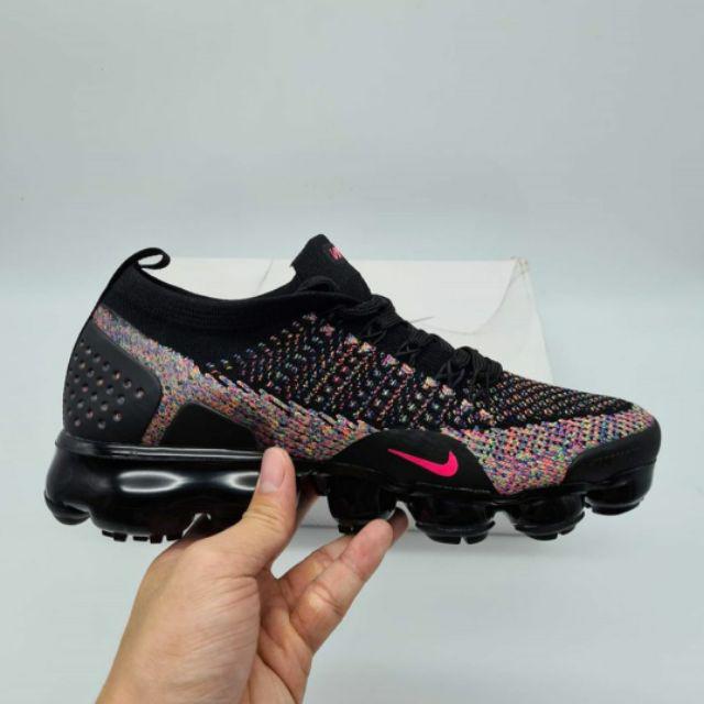 Sepatu Multicolor Flyknits NIKE VAPORMAX FLYKNIT BLACK MULTICOLOR