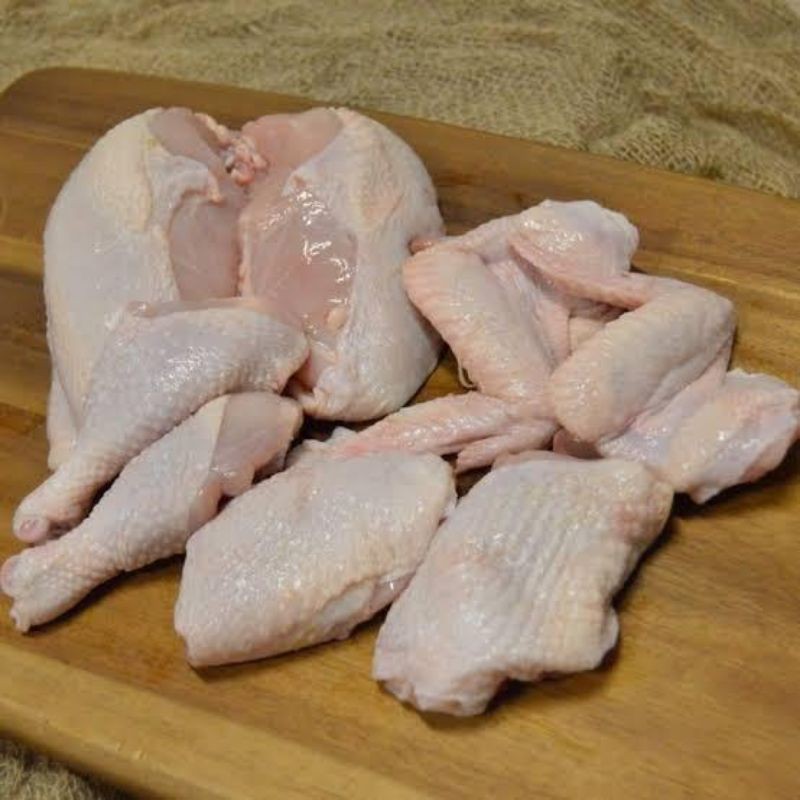 Jual Ayam Karkas Potong 1 1 Kg Uk 9 Potong 1100 Gram Ayam Broiler Ayam