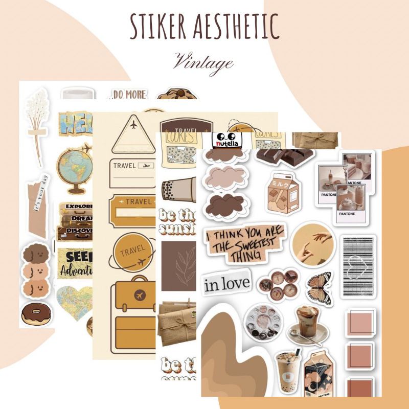 Jual Stiker Estetik Terlengkap & Harga Terbaru Oktober 2026 | Shopee ...