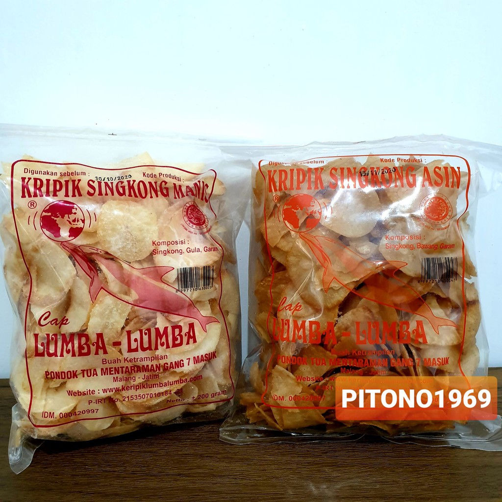 Jual Keripik Singkong Lumba Lumba Asin Manis 200gr Khas Malang Shopee