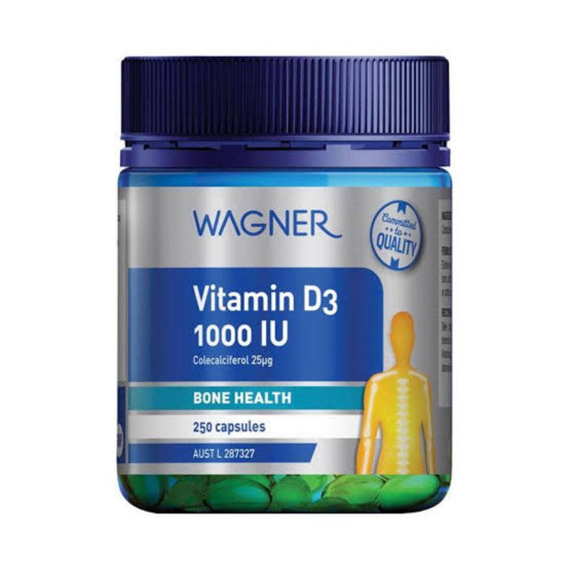 Jual Wagner Vitamin D3 1000IU 250 Capsules | Shopee Indonesia