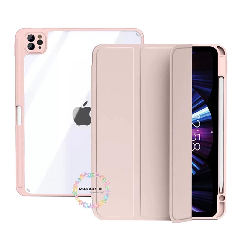 Jual Acrylic Case IPAD With Pen Holder for IPAD AIR 3 4 / IPAD GEN 7th