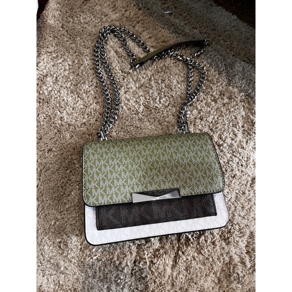 Jual Michael Kors Extra Small Tri Color Jade Crossbody Bag Shopee