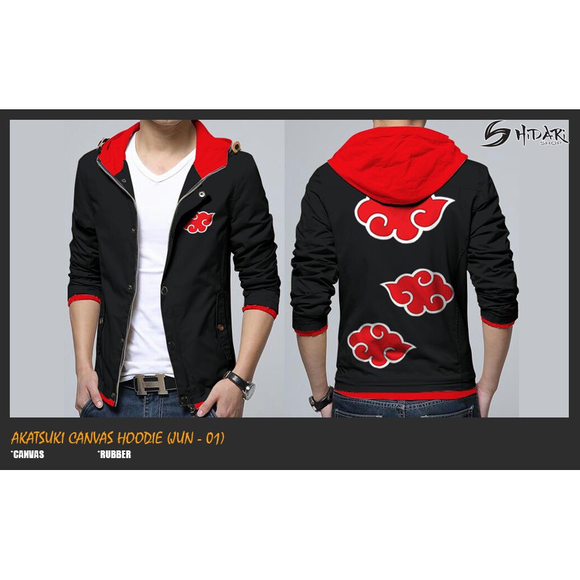 Jual JAKET AKATSUKI NEW CANVAS ANIME NARUTO | Shopee Indonesia