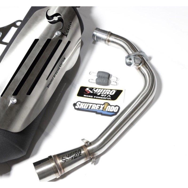 Jual Knalpot Shijiro Standard Racing Special Edition Silver Vespa ...