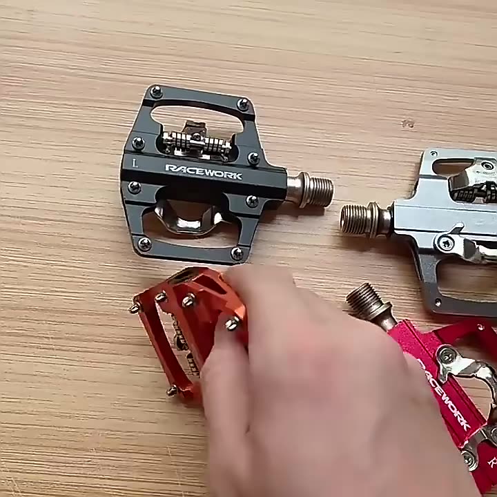 Jual Racework Duo - Dual Side Pedal SPD/FLAT Cleat & Flat Hybrid MTB ...