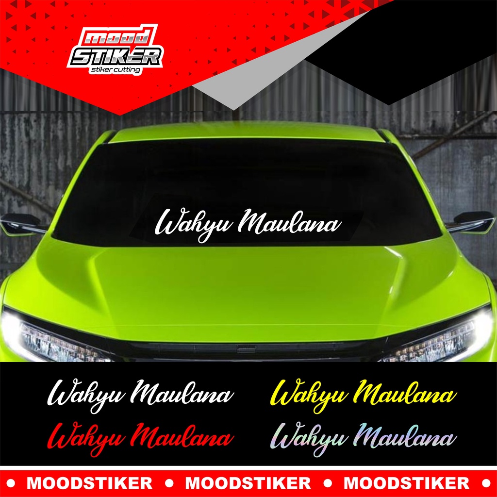 Jual Stiker Nama Kaca Mobil Stiker Kaca Mobil Nama Custom Stiker