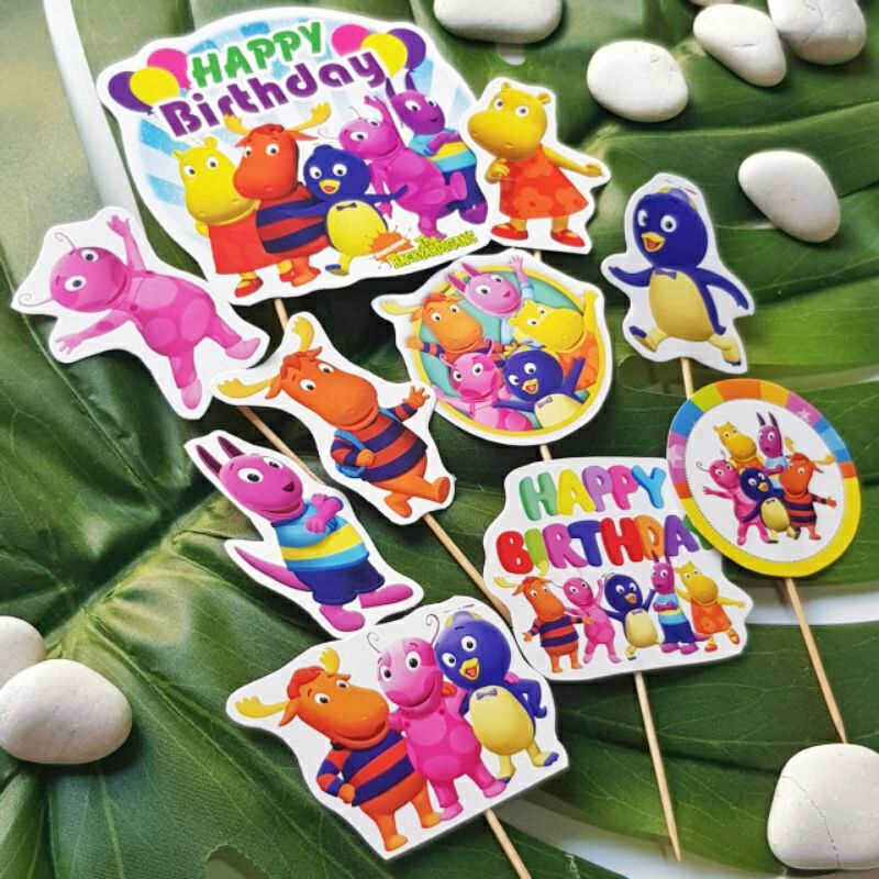 Jual topper hiasan tusukan kue cake ulang tahun happy birthday karakter ...