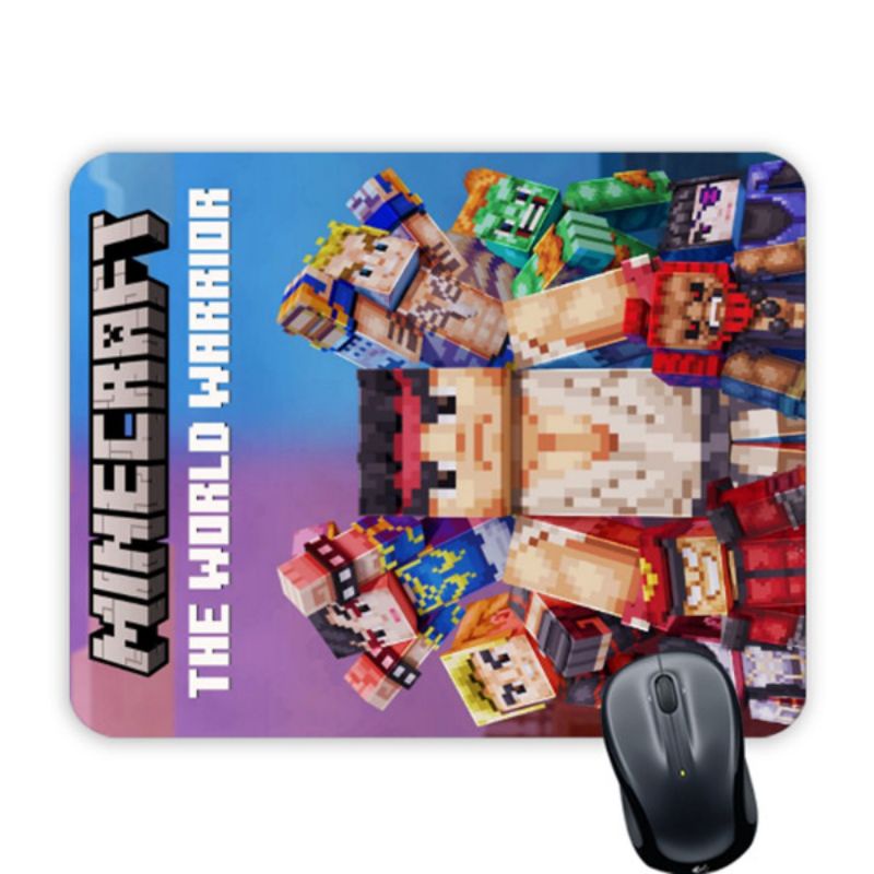 Jual Minecraft World Warrior Mouse Pad Gaming Alas Mouse Custom