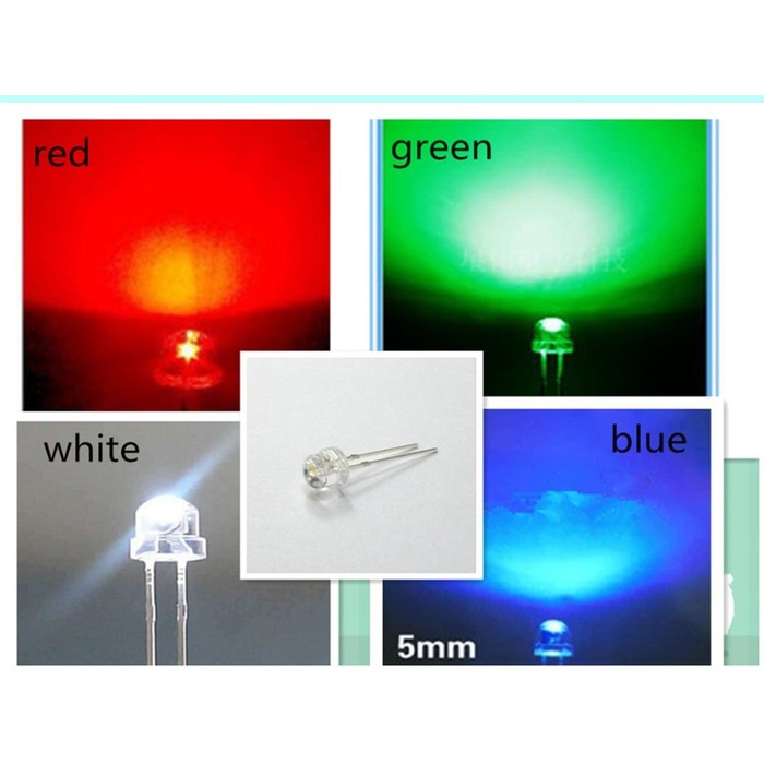 LED 8mm Strawhat 0,5 Watt - Angolo 200°, Tutti I Colori, Con - Foto 4