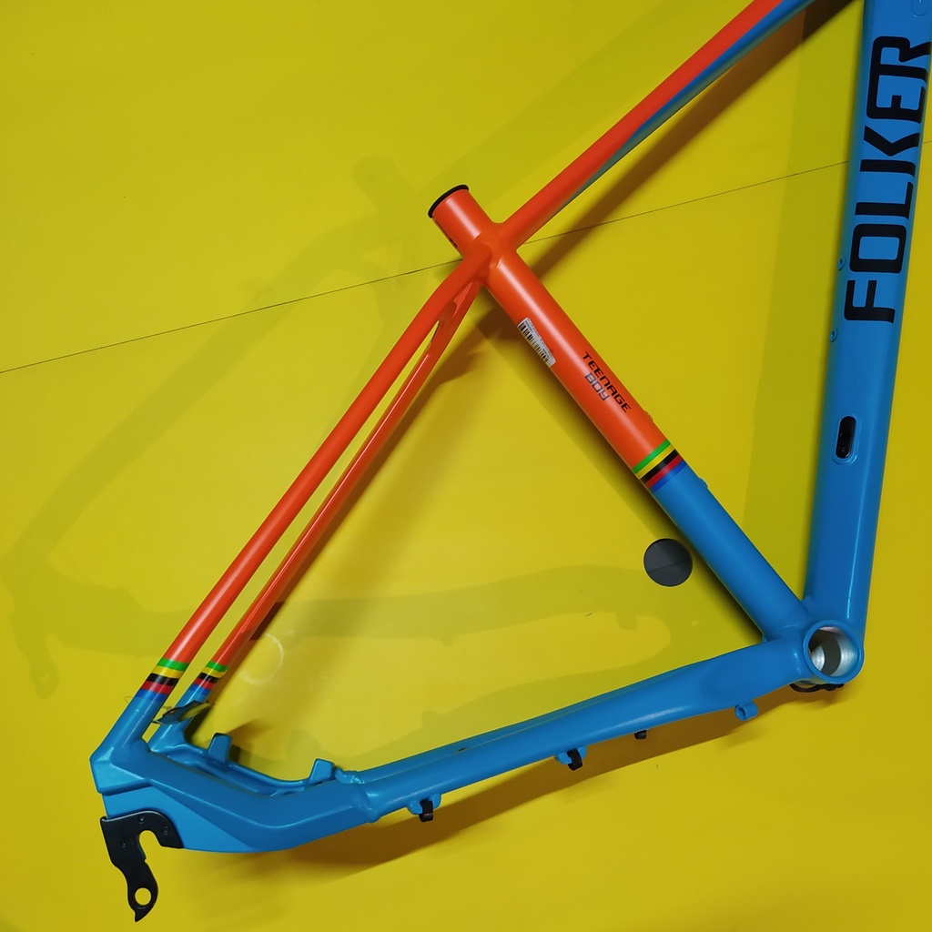 Jual Frame sepeda MTB Folker Teenage boy 27.5 Orange Blue not Mosso ...