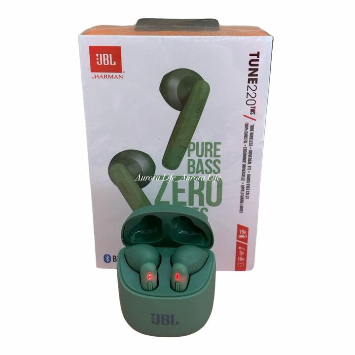 Headset Bluetooth JBL Tune 220 TWS True Wireless Earbuds Bluetooth V5  Kualitas OEM