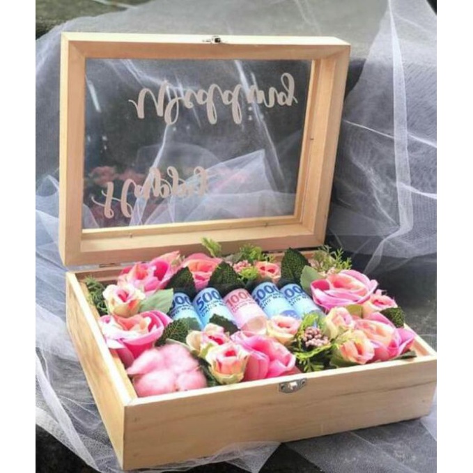 Jual Kotak mahar pernikahan box kayu kotak kayu kotak penyimpanan ...