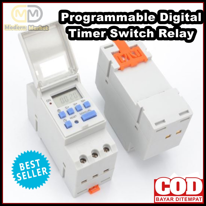 Jual PROGRAMMABLE DIGITAL TIMER SWITCH RELAY 16A 220V/TIMER ...