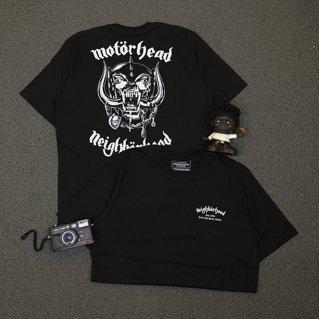 KAOS TSHIRT NEIGHBORHOOD X MOTORHEAD HITAM HIGH PREMIUM AUTHENTIC