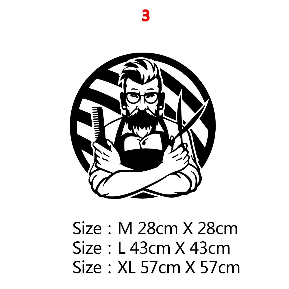 Jual Stiker Pajangan Dinding Barber Shop Salon Potong Cukur Rambut Wall ...