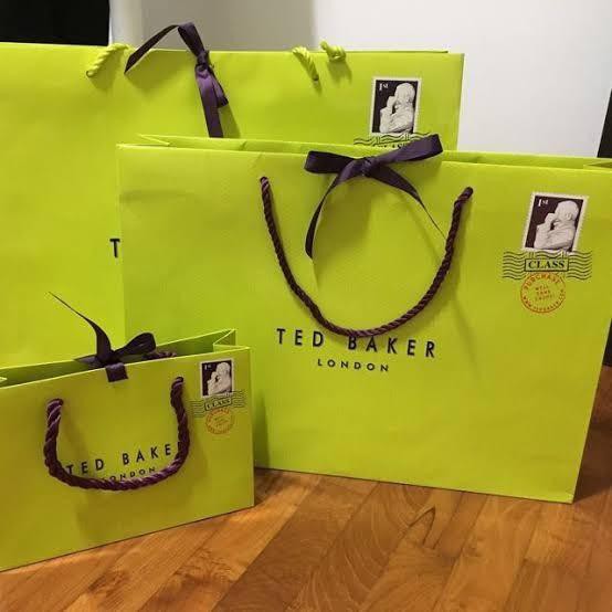 TED BAKER PAPER BAG LARGE