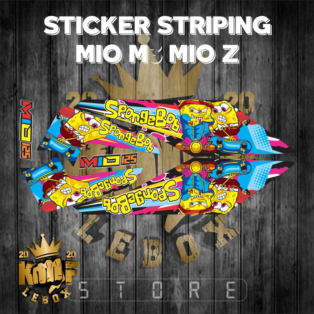 Jual STICKER STRIPING MIO M3 MIO Z SPONGEBOB | Shopee Indonesia