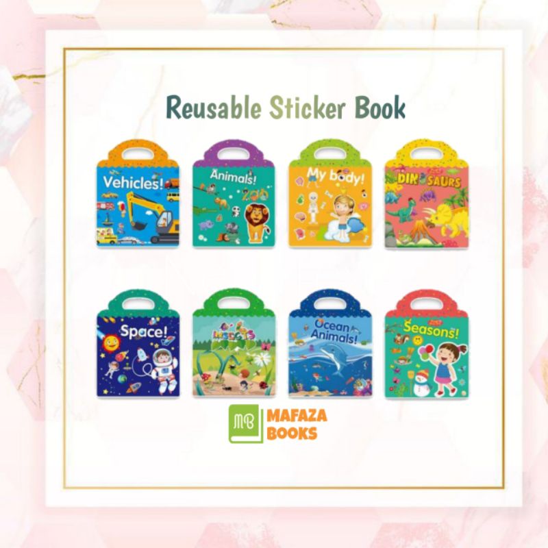 Jual (MB) Reusable Sticker Book/ Buku stiker bisa dipakai kembali ...