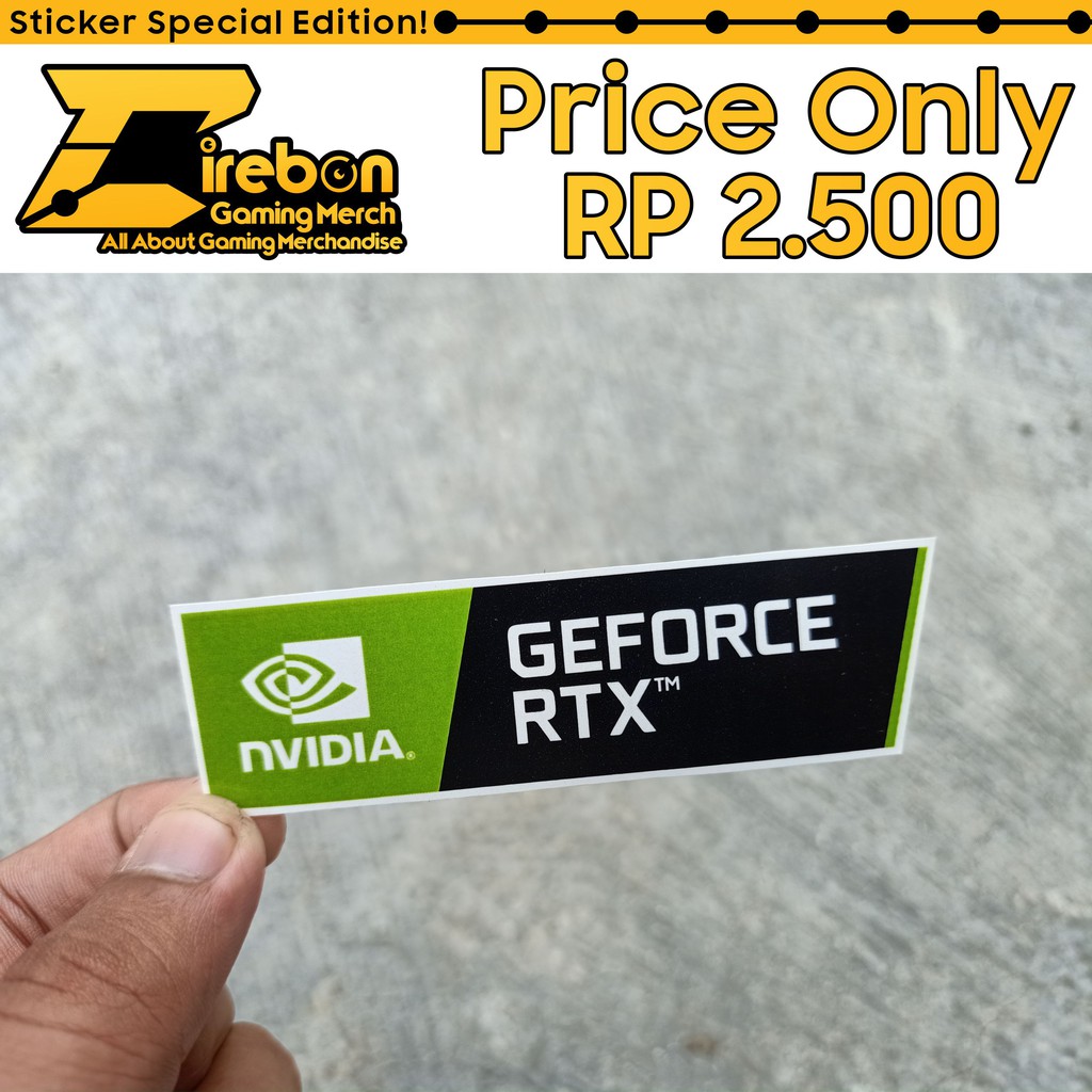 Jual Sticker Stiker Nvidia Geforce RTX | Shopee Indonesia