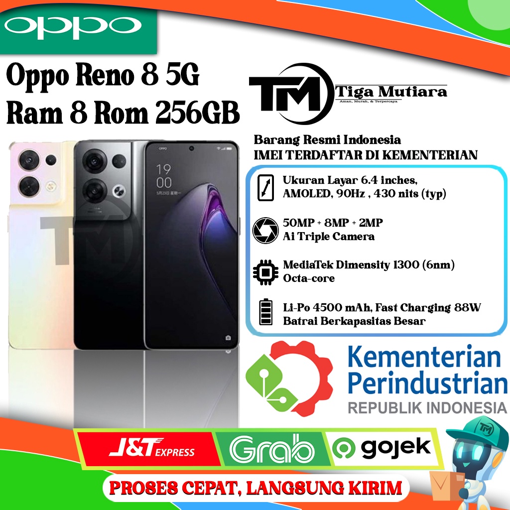 Jual Oppo Reno 8 5G Ram 8/256GB | Ram 12/256GB | Shopee Indonesia