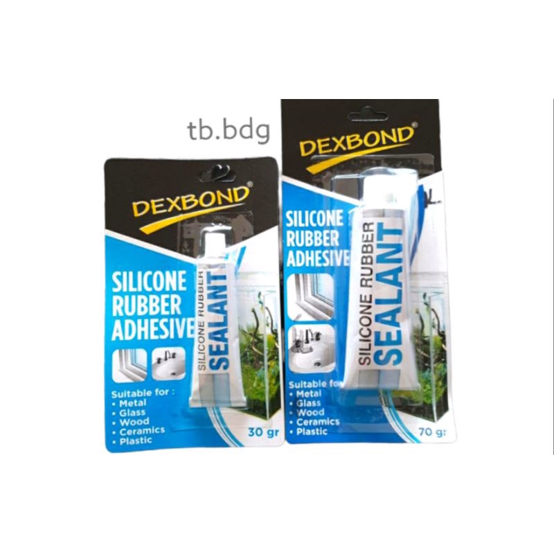 Jual Lem Silikon Silicone Rubber Sealant Dexbond - 30 70 gr | Shopee ...