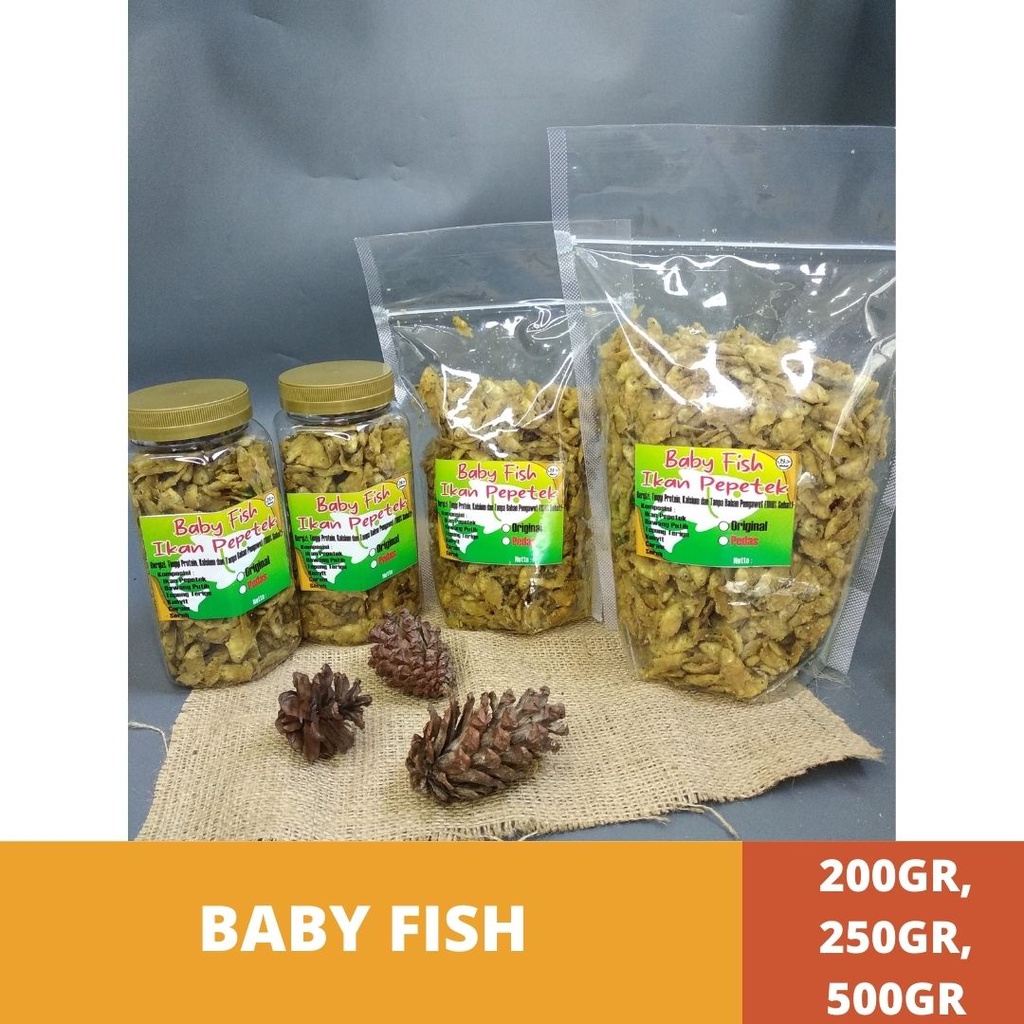Jual Baby Fish 1 KG | Baby Fish Crispy Toples 200 Grm | Baby Fish Ikan