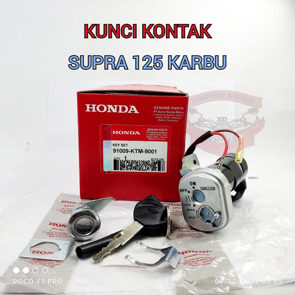 Jual Kunci Kontak Set Supra X Karburator Keyset Supra Karbu