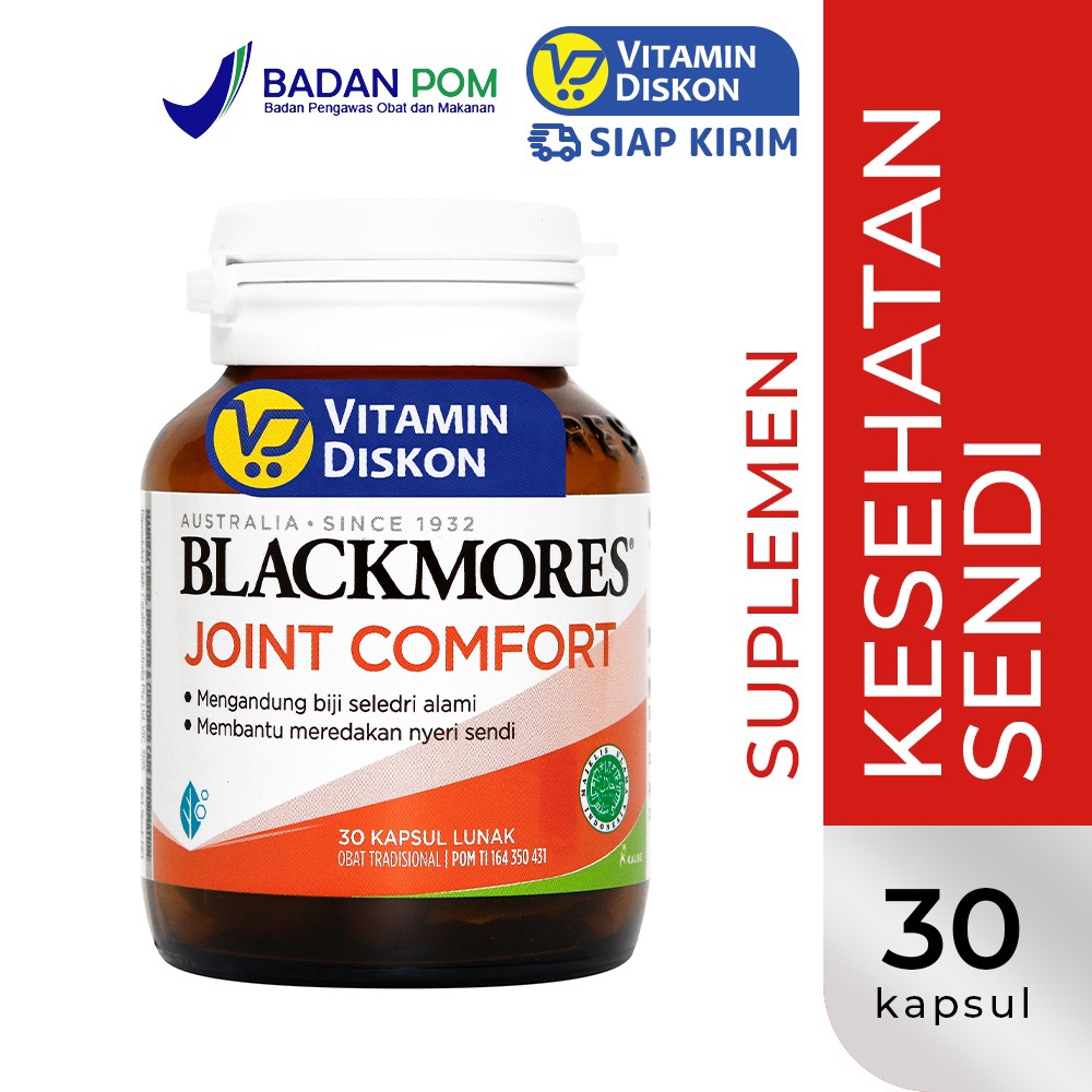 BLACKMORES JOINT COMFORT BPOM KALBE - 30 TAB | Suplemen Nyeri Sendi, Asam Urat Dan Rematik