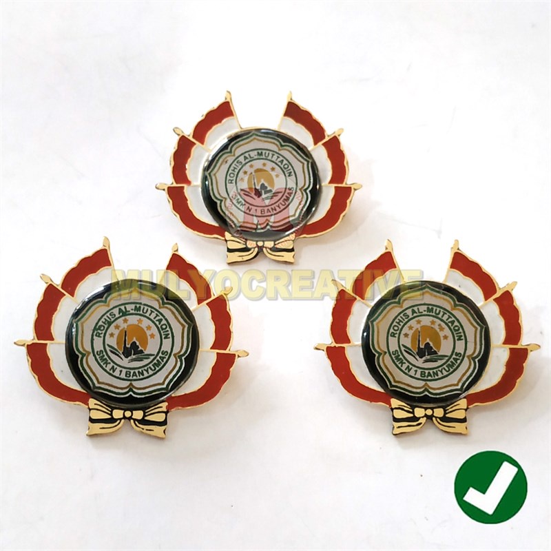 Jual Lencana Pin Rohis Model Bendera Pin Bros Rohani Islam Sekolah ...