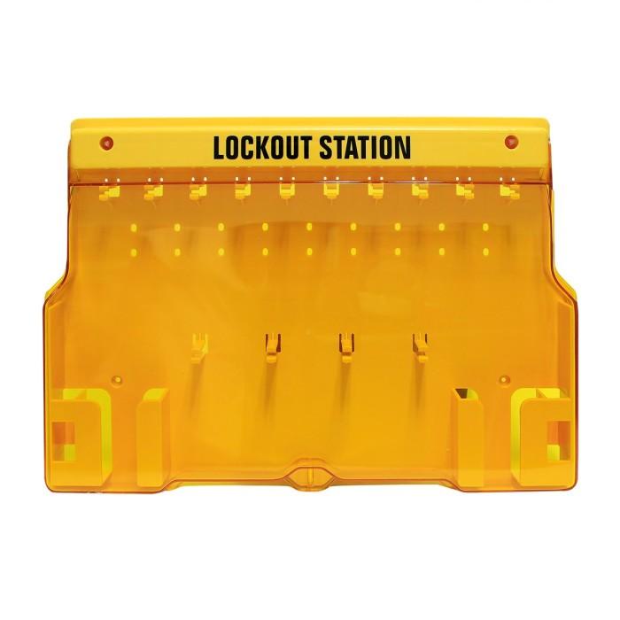 Jual Lockout Tagout Station with Cover, Includes 10 Key Different ...