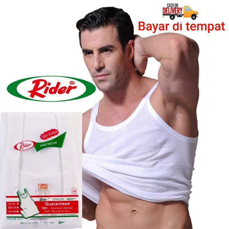 Jual SINGLET RIDER R123D ORIGINAL | Koas Singlet Pria Dewasa Model ...