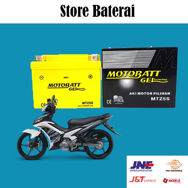 Jual Aki motor Supra 125 Revo Jupiter MX Motobatt Mtz5s | Shopee Indonesia