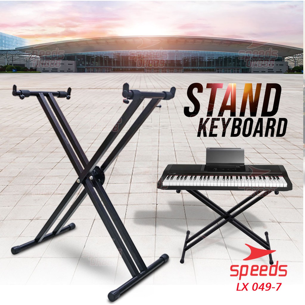 Jual SPEEDS Alat Musik Stand Keyboard Double Kaki Keyboard Untuk Semua