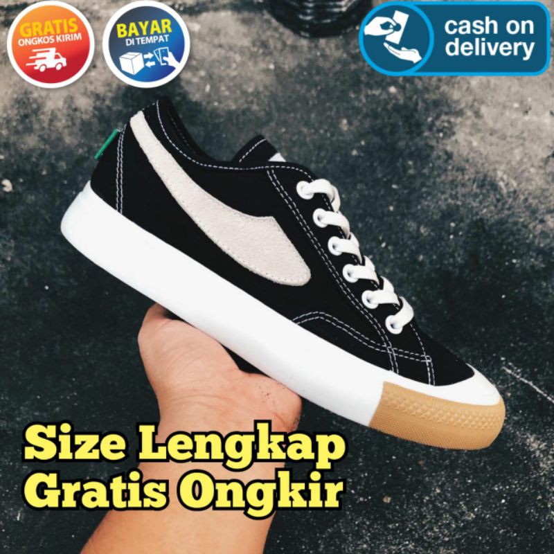 Jual SEPATU CAMPESS GATELLI SERIES BLACK GUM LOW ORIGINAL CAMPES BKN ...