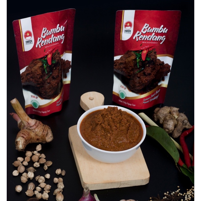 Jual Bumbu Rendang Padang Imdifoods Paket 4 Pack Bumbu Rendang Asli