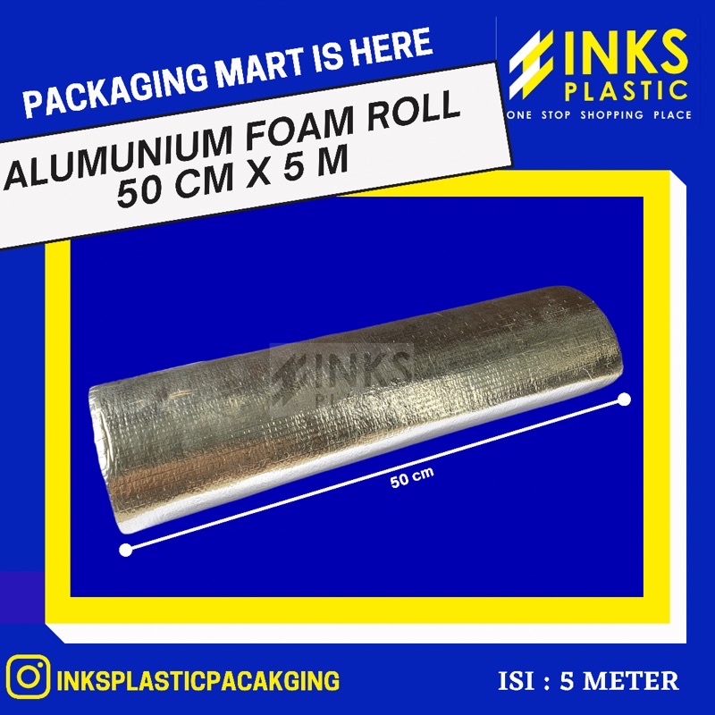 Jual ALUMUNIUM FOIL FOAM ROLL 70 CM THERMAL FOAM INSULASI PEREDAM PANAS ATAP Shopee Indonesia