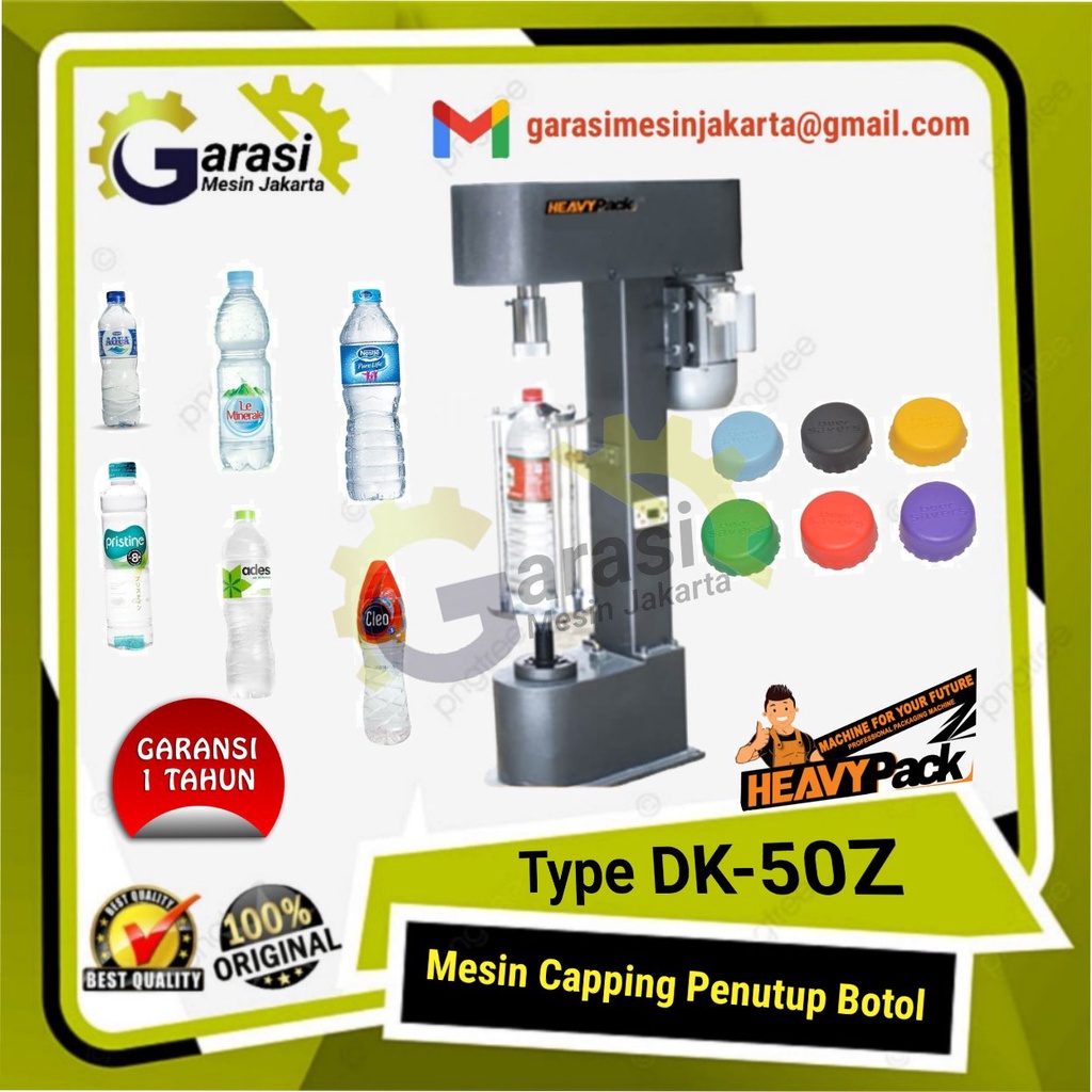 Jual Capping Machine Mesin Penutup Botol Plastik Dk 50z Heavypack Shopee Indonesia 9241