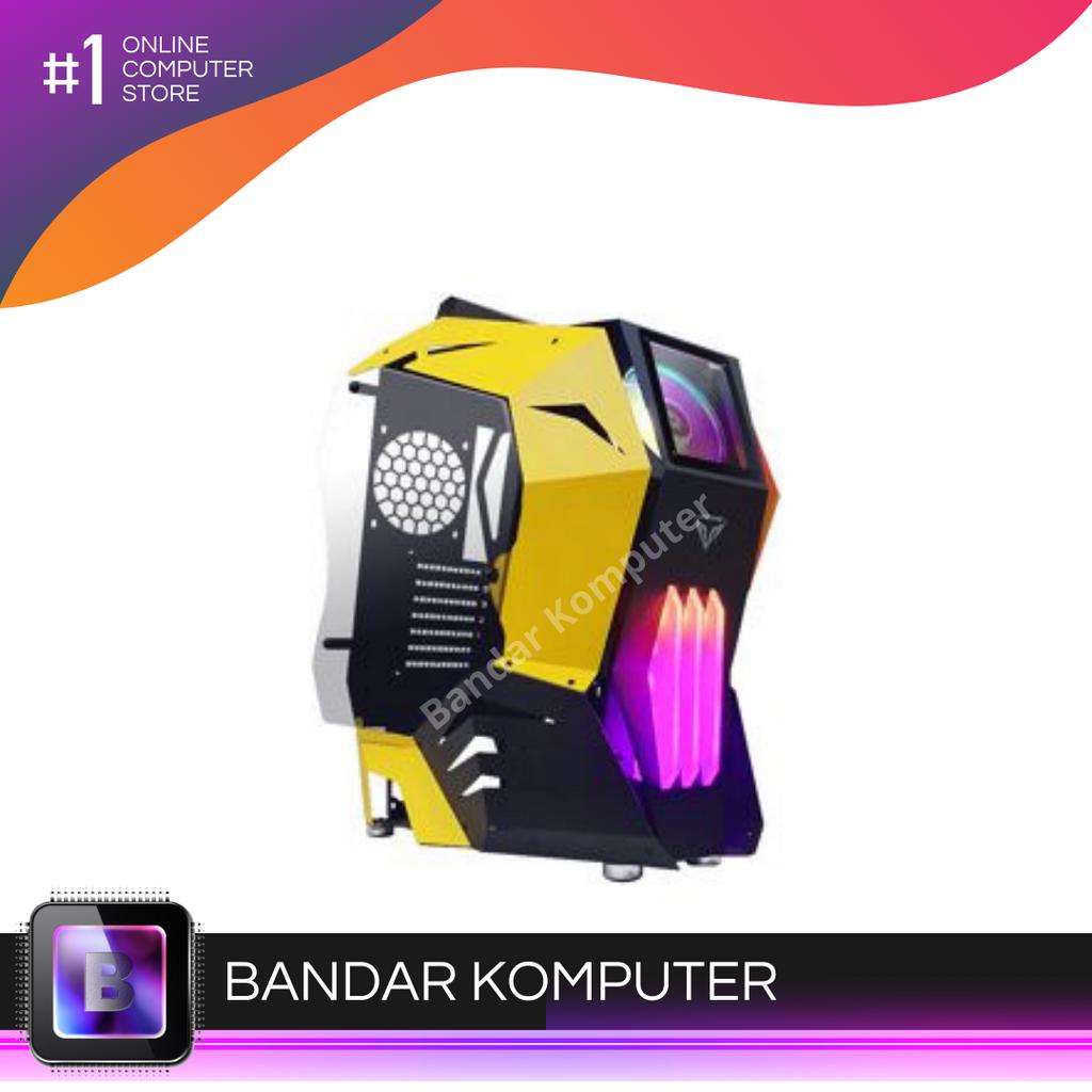 Jual Casing PRIME C-[R] BLACK YELLOW - ALUMUNIUM EXTREME GAMING CASE ...