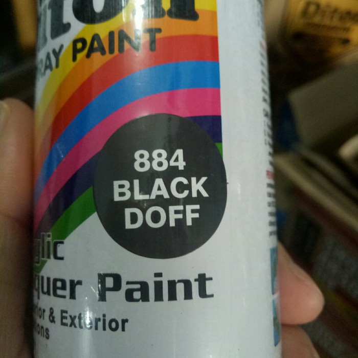 Jual Pilok Pilox Diton Black Doff / Hitam Doff (884) 150cc redi stok