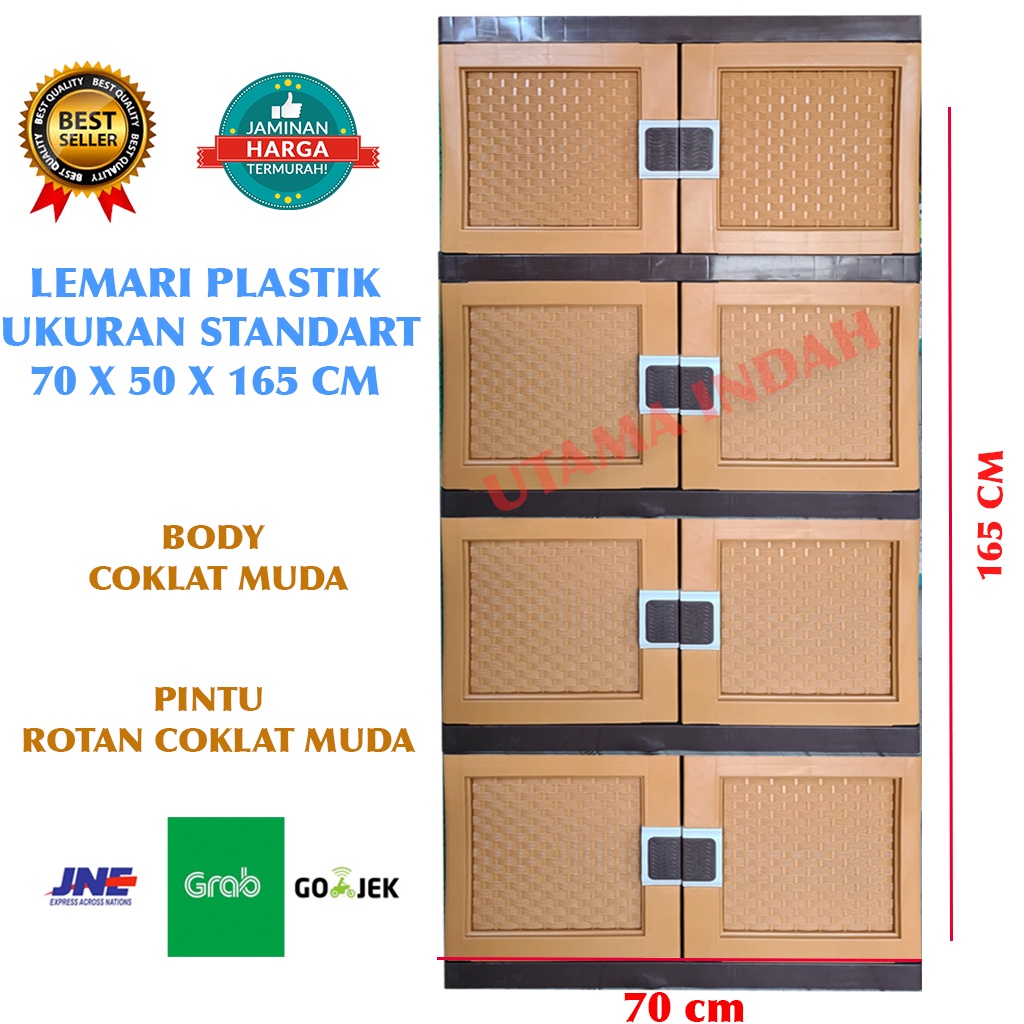Jual Lemari plastik / Lemari pakaian JUMBO 4 MURAH / BUKAN MINI ...