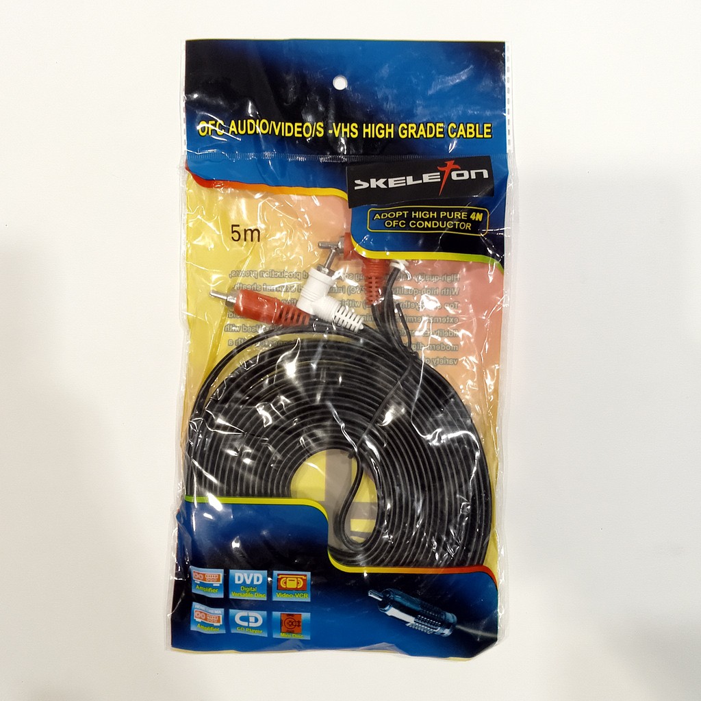 Jual Kabel RCA Skeleton SKT-2RCA90 | Shopee Indonesia