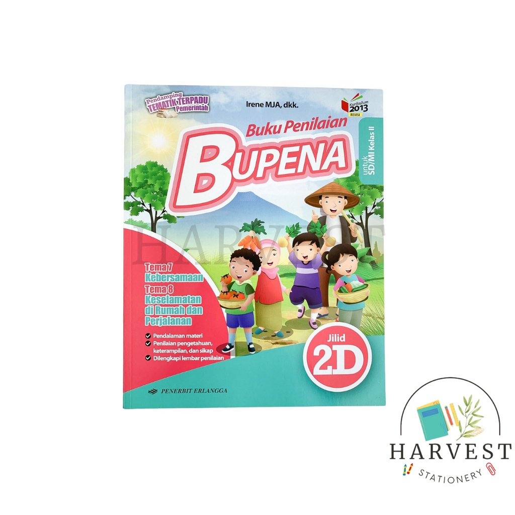Jual BUPENA Kelas 2 SD Kurikulum 2013 Revisi Penerbit Erlangga (2D ...