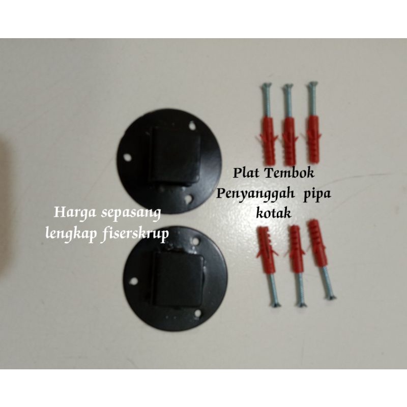 Jual Plat tembok Penyanggah pipa kotak Harga Sepang | Shopee Indonesia
