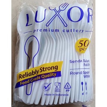 Jual SENDOK MAKAN PLASTIK PREMIUM ISI 50 PCS | Shopee Indonesia