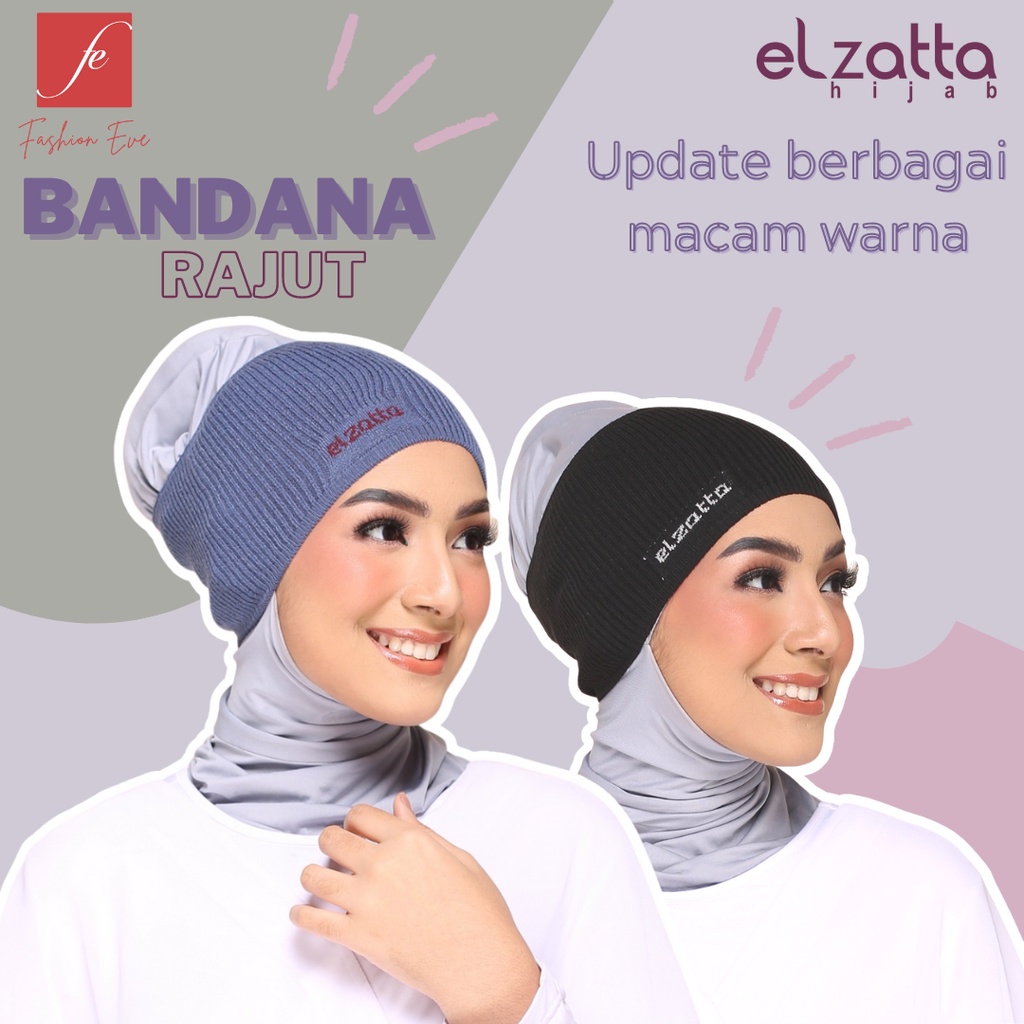 Jual BANDANA CIPUT RAJUT ELZATTA WARNA HITAM BEST SELLER ANTI PUSING ...