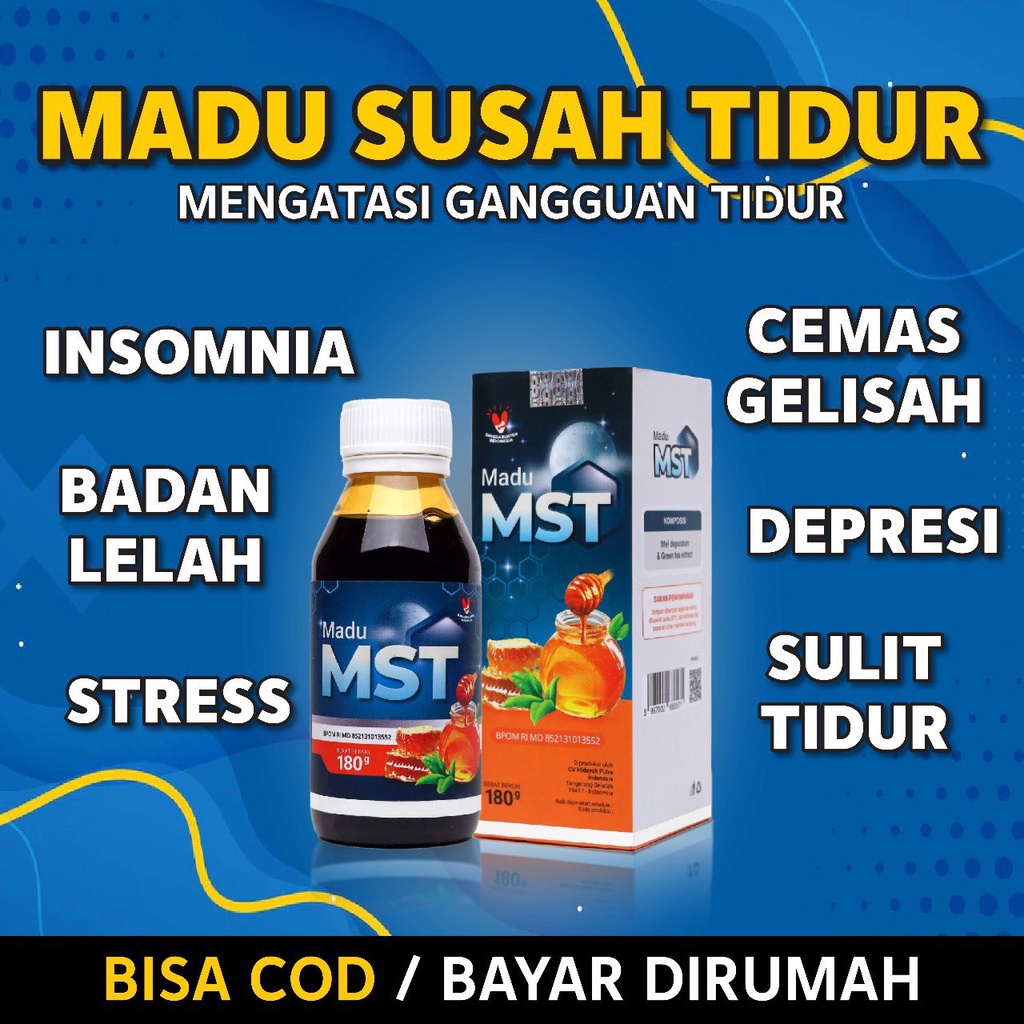 Jual Obat untuk tid*r Herbal MST Insomnia Membuat Lebih Nyenyak tidur