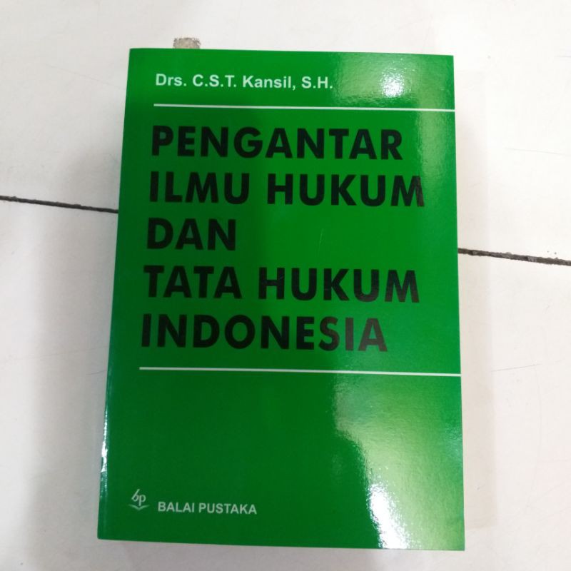 Jual Pengantar Ilmu Hukum Dan Tata Hukum Indonesia Kansil Shopee